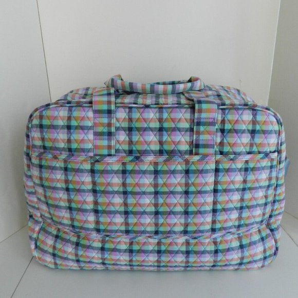 🎉HP🎉Vera Bradley Grand Traveler in Gingham Plaid - Picture 2 of 5